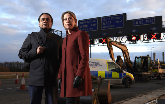 Sanjeev Bhaskar and Nicola Walker in Unforgotten